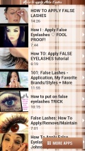 How to Apply False Lashes mobile app for free download