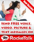 RockeTalk   Free SMS and Chat mobile app for free download