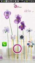 Active   Pansy Flower Theme mobile app for free download