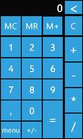 Calculator win phone7 v1.00 WVGA and WQV mobile app for free download