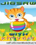 Jigsaw With Kitty Cat (176x220) mobile app for free download