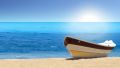 Boat on sea Beach mobile app for free download