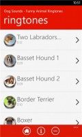 Dog Sounds   Funny Animal Ringtones mobile app for free download