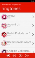Romantic Love Ringtones Free mobile app for free download