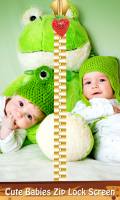 Cute Babies Zip Lock Screen mobile app for free download
