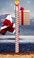 Funny Santa Zipper Lock Screen mobile app for free download