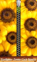 Sunflower Zipper Lock Screen mobile app for free download