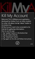 Kill My Account mobile app for free download