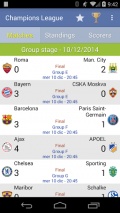 Champions League 2014/2015 mobile app for free download