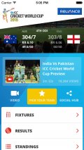 ICC Cricket World Cup 2015 mobile app for free download