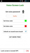 Voice Screen Lock mobile app for free download