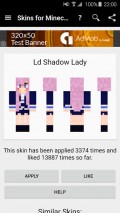 Skins for Minecraft PE mobile app for free download