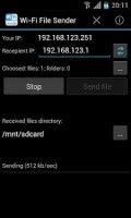 WiFi File Sender mobile app for free download